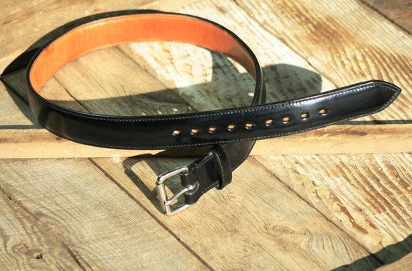 Lined and Raised Dress Belt - Full-grain Cowhide Men's Belt - Sedgwick English Bridle